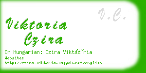 viktoria czira business card